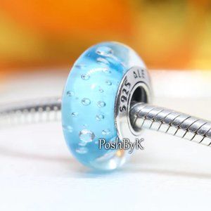 PANDORA Blue Effervescence Murano Charm 791618CZ